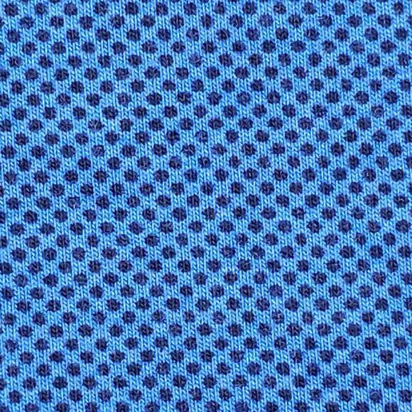 Buttercloth Shirt Mens Size Large L Long Sleeve Polo Blue Geometric Collared - Picture 7 of 12